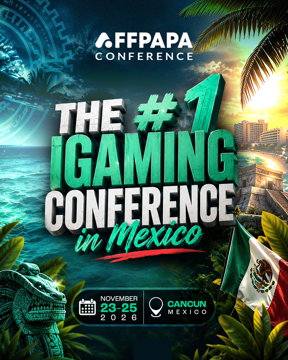 Promotional poster for the #1 iGaming conference in Mexico, November 23-25, 2026, in Cancun.
